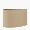 Mia 30cm Taupe Oval Poly Cotton Shade