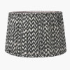 Vienna 30cm Zig Zag Gathered Black Empire Shade 