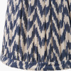 Vienna 14cm Blue Chevron Tall Taper Mushroom Pleat Candle Clip Lampshade