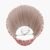 Vienna 14cm Red Chevron Tall Taper Mushroom Pleat Candle Clip Lampshade