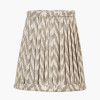 Vienna 14cm Taupe Chevron Tall Taper Mushroom Pleat Candle Clip Lampshade