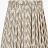 Vienna 14cm Taupe Chevron Tall Taper Mushroom Pleat Candle Clip Lampshade