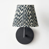 Vienna 16cm Black Chevron Mushroom Pleat Lampshade