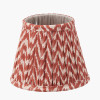 Vienna 16cm Red Chevron Mushroom Pleat Lampshade