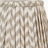 Vienna 16cm Taupe Chevron Mushroom Pleat Lampshade