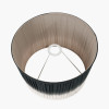 Scallop 25cm Black Ombre Soft Pleated Tapered Shade