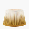 Scallop 25cm Mustard Ombre Soft Pleated Tapered Shade