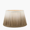 Scallop 30cm Taupe Ombre Soft Pleated Tapered Shade