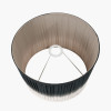 Scallop 40cm Black Ombre Soft Pleated Tapered Shade