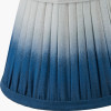 Scallop 16cm Blue Ombre Soft Pleated Tapered Lampshade