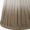 Scallop 16cm Taupe Ombre Soft Pleated Tapered Lampshade