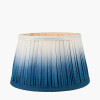 Scallop 20cm Blue Ombre Soft Pleated Tapered Lampshade