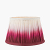 Scallop 20cm Red Ombre Soft Pleated Tapered Shade