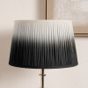 Scallop 40cm Black Ombre Soft Pleated Tapered Lampshade