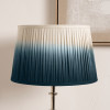Scallop 30cm Blue Ombre Soft Pleated Tapered Shade