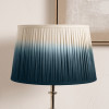 Scallop 20cm Blue Ombre Soft Pleated Tapered Lampshade