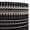 Ladakh 30cm Black and White Woven Cylinder Shade