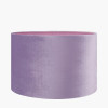 Rene 25cm Lilac Velvet Cylinder Shade
