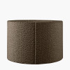Rouen 35cm Mocha Brown Boucle Cylinder Lampshade
