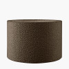 Rouen 50cm Mocha Brown Boucle Cylinder Lampshade
