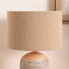 Rouen 30cm Taupe Boucle Cylinder Shade