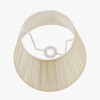 Maya 40cm Almond Silk Box Pleat Tapered Lampshade