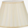 Maya 40cm Almond Silk Box Pleat Tapered Lampshade