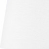 Lys 45cm White Self Lined Linen Tapered Lampshade