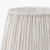 Thiago 30cm Natural Stripe Mushroom Pleat Tapered Lampshade