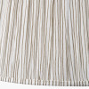 Thiago 45cm Natural Stripe Mushroom Pleat Tapered Lampshade