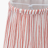 Thiago 14cm Cinnamon Stripe Mushroom Pleat Tall Tapered Candle Clip Lampshade