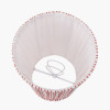 Thiago 14cm Cinnamon Stripe Mushroom Pleat Tall Tapered Candle Clip Lampshade