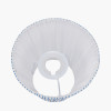 Thiago 16cm Ocean Blue Stripe Mushroom Pleat Tapered Lampshade