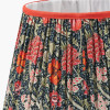 Floressa 30cm Red Floral Patterned Mushroom Pleat Tapered Lamp Shade