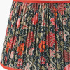 Floressa 35cm Red Floral Patterned Mushroom Pleat Tapered Lamp Shade