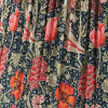 Floressa 40cm Red Floral Patterned Mushroom Pleat Tapered Lamp Shade