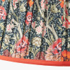 Floressa 45cm Red Floral Patterned Mushroom Pleat Tapered Lamp Shade
