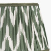Kamilah 25cm Sage Chevron Pattered Mushroom Pleat Tapered Lampshade