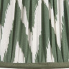 Kamilah 35cm Sage Chevron Pattered Mushroom Pleat Tapered Lampshade
