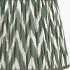 Kamilah 40cm Sage Chevron Pattered Mushroom Pleat Tapered Lampshade