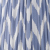 Kamilah 45cm Blue Chevron Patterned Mushroom Pleat Tapered Lamp Shade