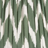 Kamilah 45cm Sage Chevron Pattered Mushroom Pleat Tapered Lampshade
