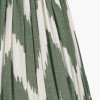 Kamilah 16cm Sage Chevron Pattered Mushroom Pleat Tapered Lampshade