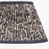 Ornella 25cm Blue Floral Design Mushroom Pleat Empire Lampshade