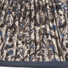 Ornella 25cm Blue Floral Design Mushroom Pleat Empire Lampshade