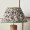 Ornella 25cm Green Floral Design Mushroom Pleat Empire Lamp Shade