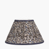 Ornella 30cm Blue Floral Design Mushroom Pleat Empire Lampshade