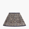 Ornella 35cm Blue Floral Design Mushroom Pleat Empire Lampshade