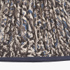 Ornella 40cm Blue Floral Design Mushroom Pleat Empire Lampshade