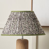 Ornella 40cm Green Floral Design Mushroom Pleat Empire Lamp Shade